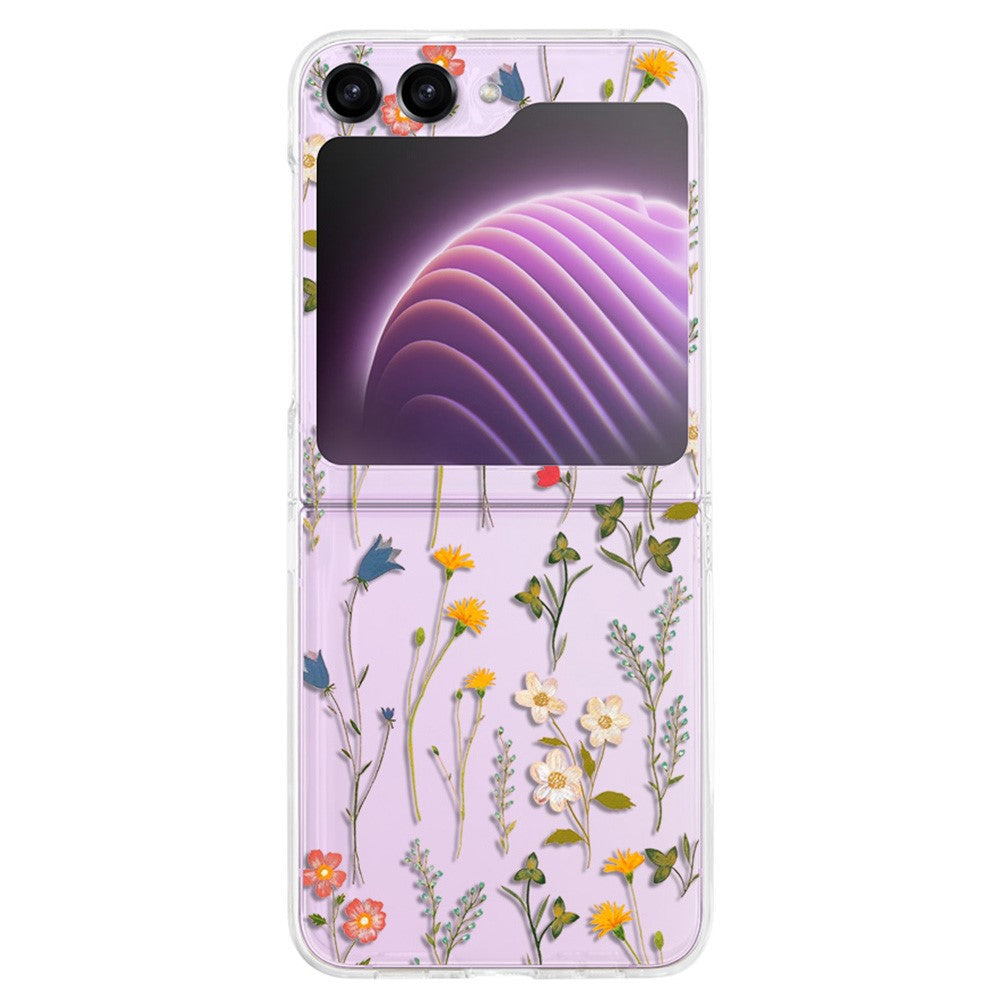 Hardt PC-telefoncover til Samsung Galaxy Z Flip5 5G, beskyttende telefoncover med mønsterprint