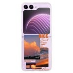 Hardt PC-telefoncover til Samsung Galaxy Z Flip5 5G, beskyttende telefoncover med mønsterprint