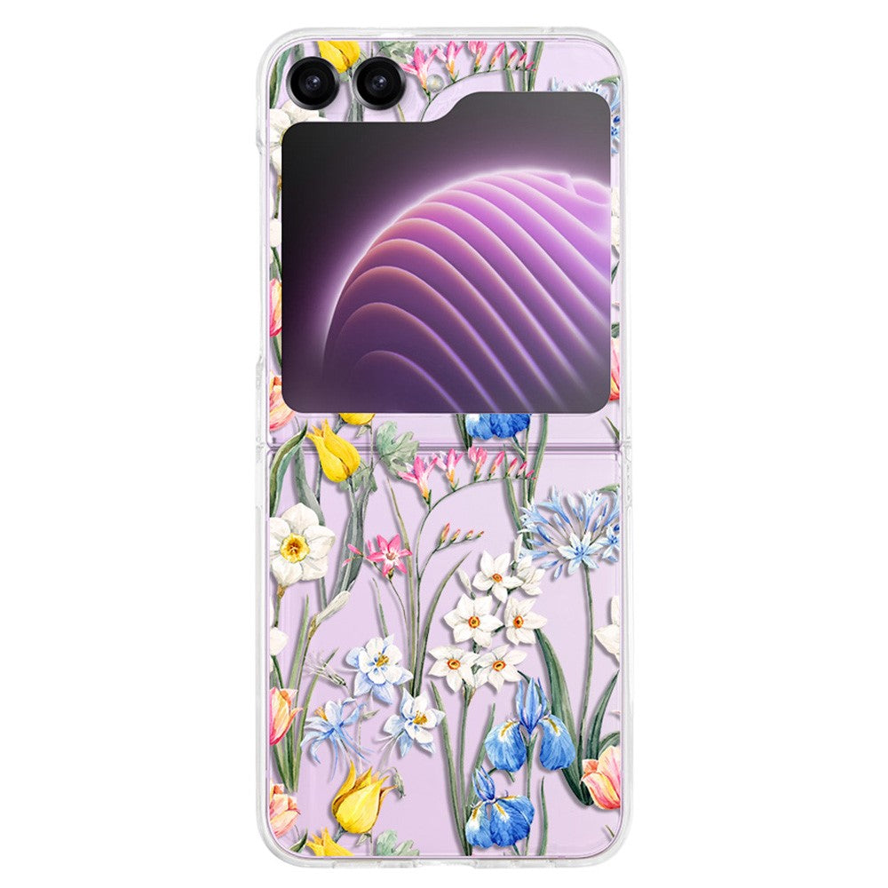 Hardt PC-telefoncover til Samsung Galaxy Z Flip5 5G, beskyttende telefoncover med mønsterprint