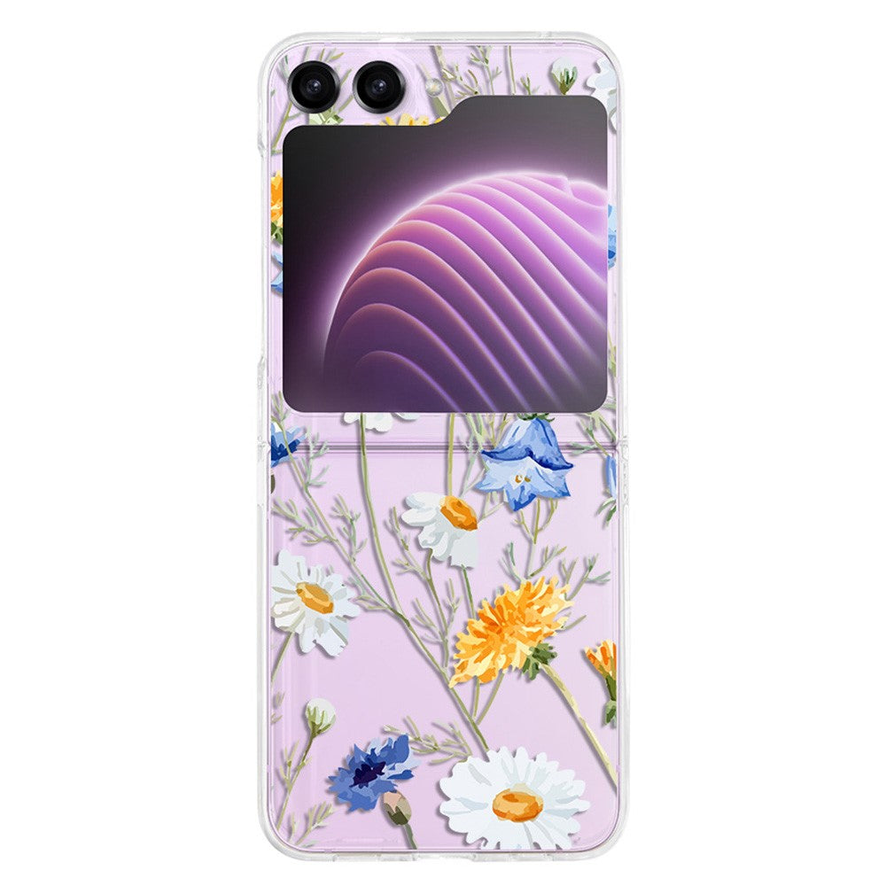 Hardt PC-telefoncover til Samsung Galaxy Z Flip5 5G, beskyttende telefoncover med mønsterprint