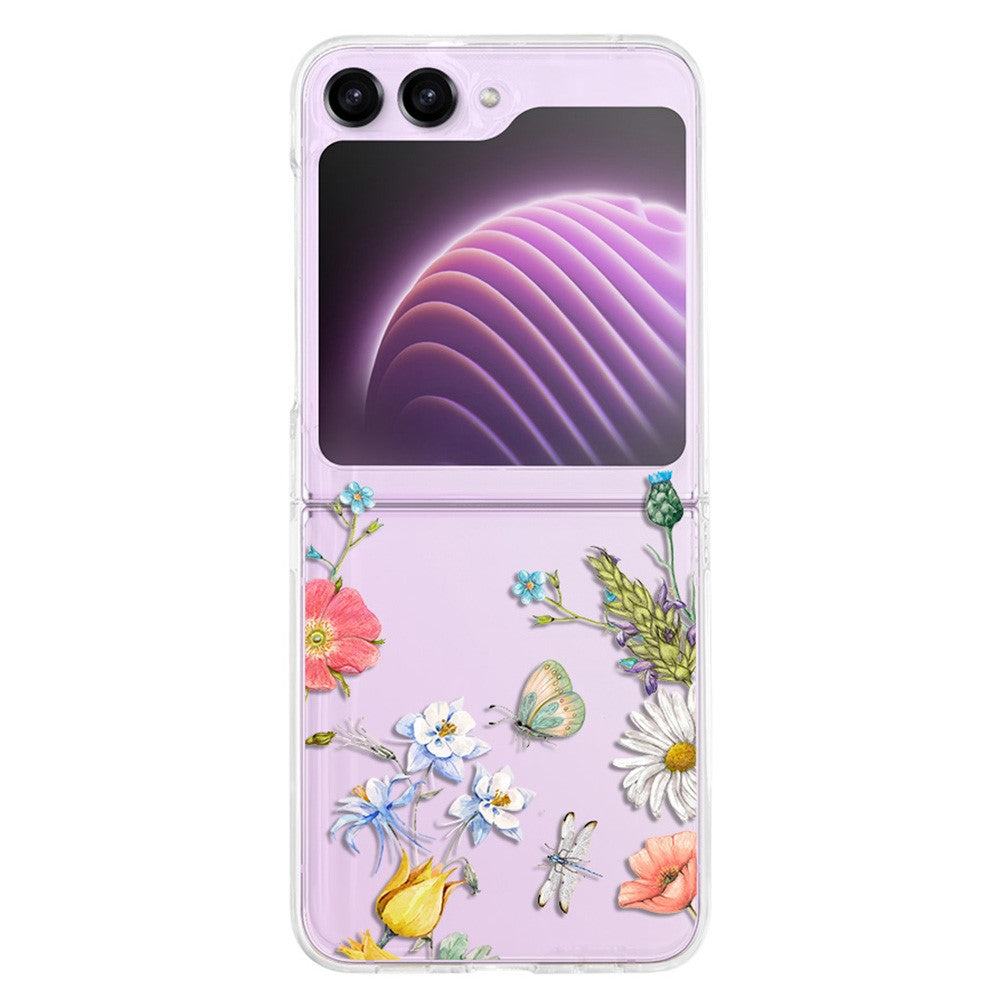 Hardt PC-telefoncover til Samsung Galaxy Z Flip5 5G, beskyttende telefoncover med mønsterprint