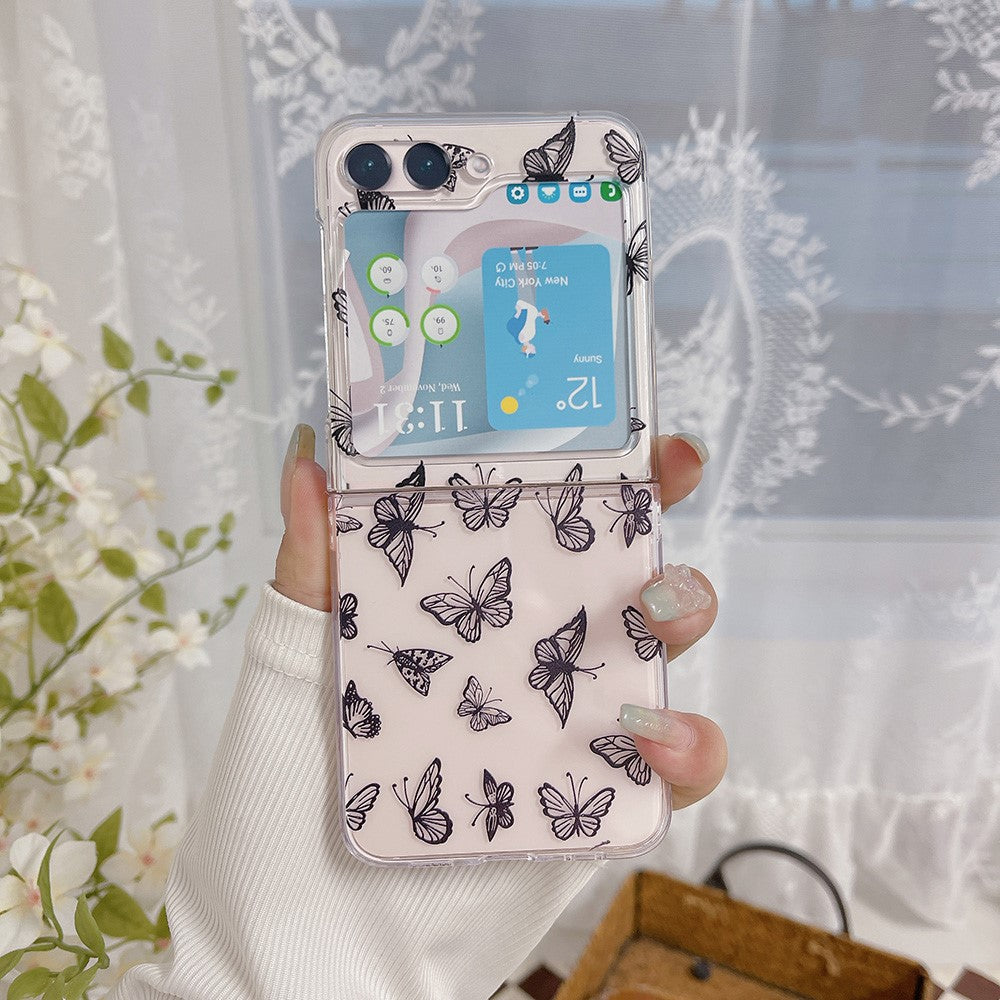 Pattern Printing Phone Case for Samsung Galaxy Z Flip5 5G, Anti-scratch PC Phone Cover