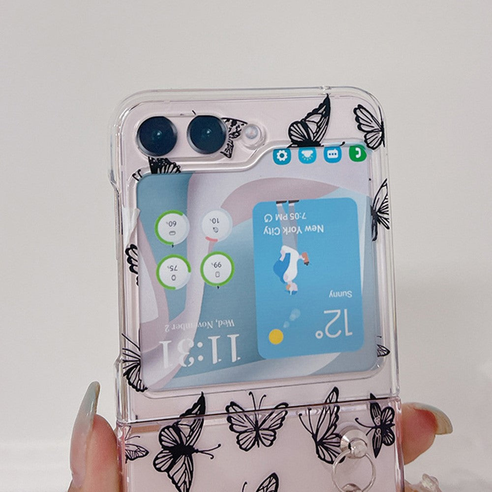 Pattern Printing Phone Case for Samsung Galaxy Z Flip5 5G, Anti-scratch PC Phone Cover