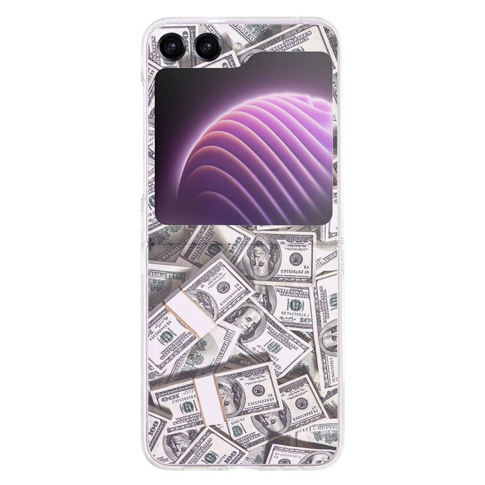 Pattern Printing Phone Case for Samsung Galaxy Z Flip5 5G, Anti-scratch PC Phone Cover