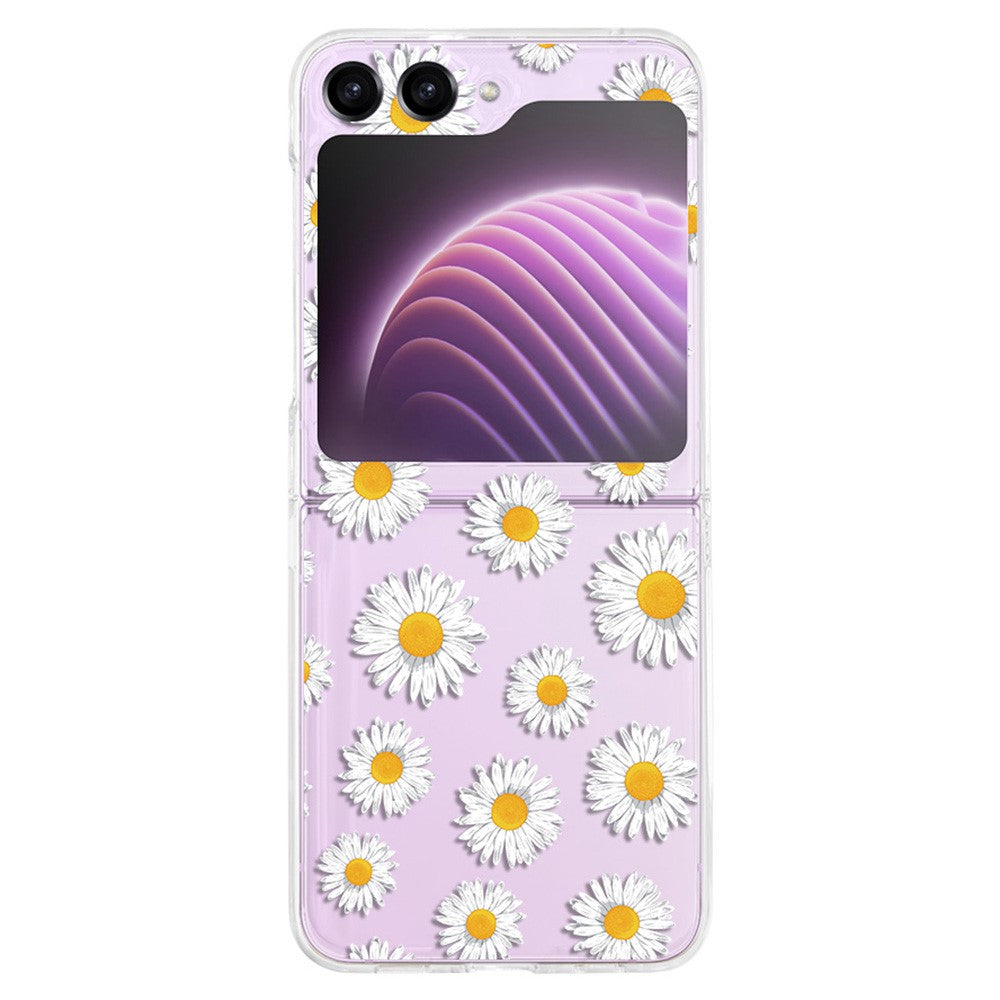 Pattern Printing Phone Case for Samsung Galaxy Z Flip5 5G, Anti-scratch PC Phone Cover