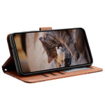 For Samsung Galaxy A24 4G (162.1 x 77.6 x 8.3mm) Phone Case Stand Wallet PU Leather Cover with Strap