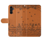For Samsung Galaxy A24 4G (162.1 x 77.6 x 8.3mm) Phone Case Stand Wallet PU Leather Cover with Strap