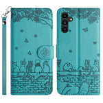 For Samsung Galaxy A24 4G (162.1 x 77.6 x 8.3mm) Phone Case Stand Wallet PU Leather Cover with Strap