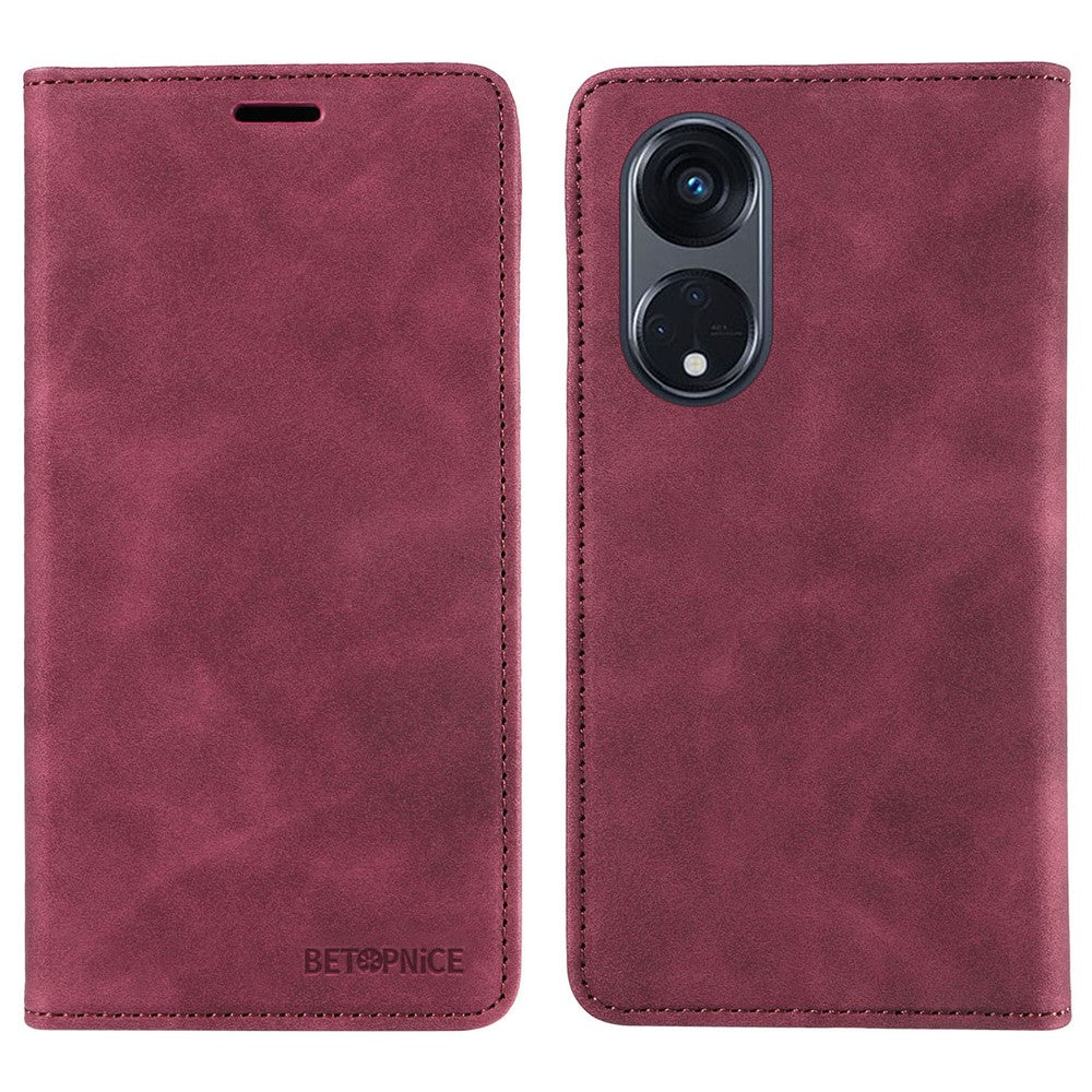 BETOPNICE 003 For Oppo Reno8 T 5G / A1 Pro 5G Bump Proof Leather Phone Case RFID Blocking Wallet Stand Cover