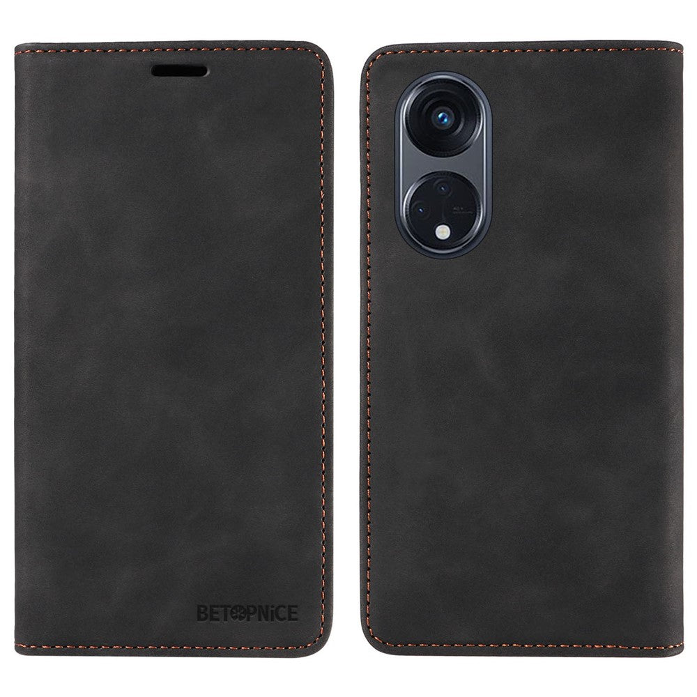 BETOPNICE 003 For Oppo Reno8 T 5G / A1 Pro 5G Bump Proof Leather Phone Case RFID Blocking Wallet Stand Cover