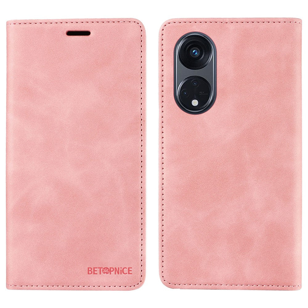 BETOPNICE 003 For Oppo Reno8 T 5G / A1 Pro 5G Bump Proof Leather Phone Case RFID Blocking Wallet Stand Cover