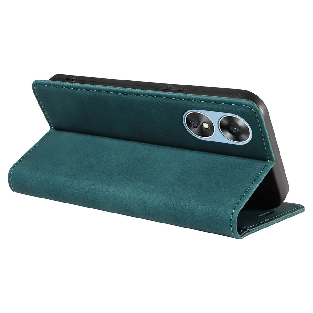 BETOPNICE 003 Wallet Shell for Oppo A17 4G / A17k 4G Leather Phone Case RFID Blocking Foldable Stand Cover