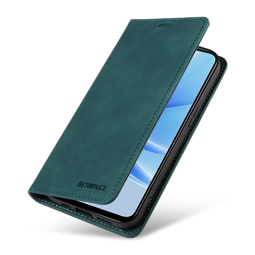 BETOPNICE 003 Wallet Shell for Oppo A17 4G / A17k 4G Leather Phone Case RFID Blocking Foldable Stand Cover