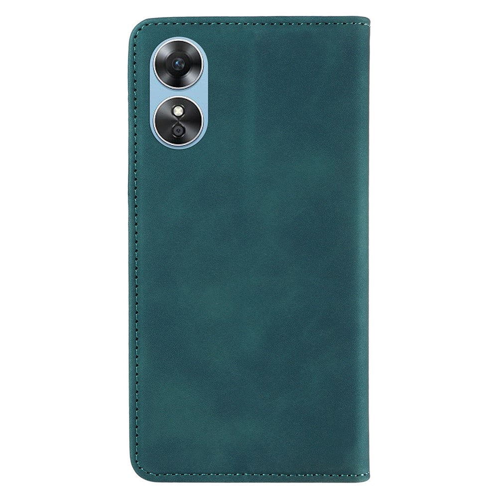 BETOPNICE 003 Wallet Shell for Oppo A17 4G / A17k 4G Leather Phone Case RFID Blocking Foldable Stand Cover