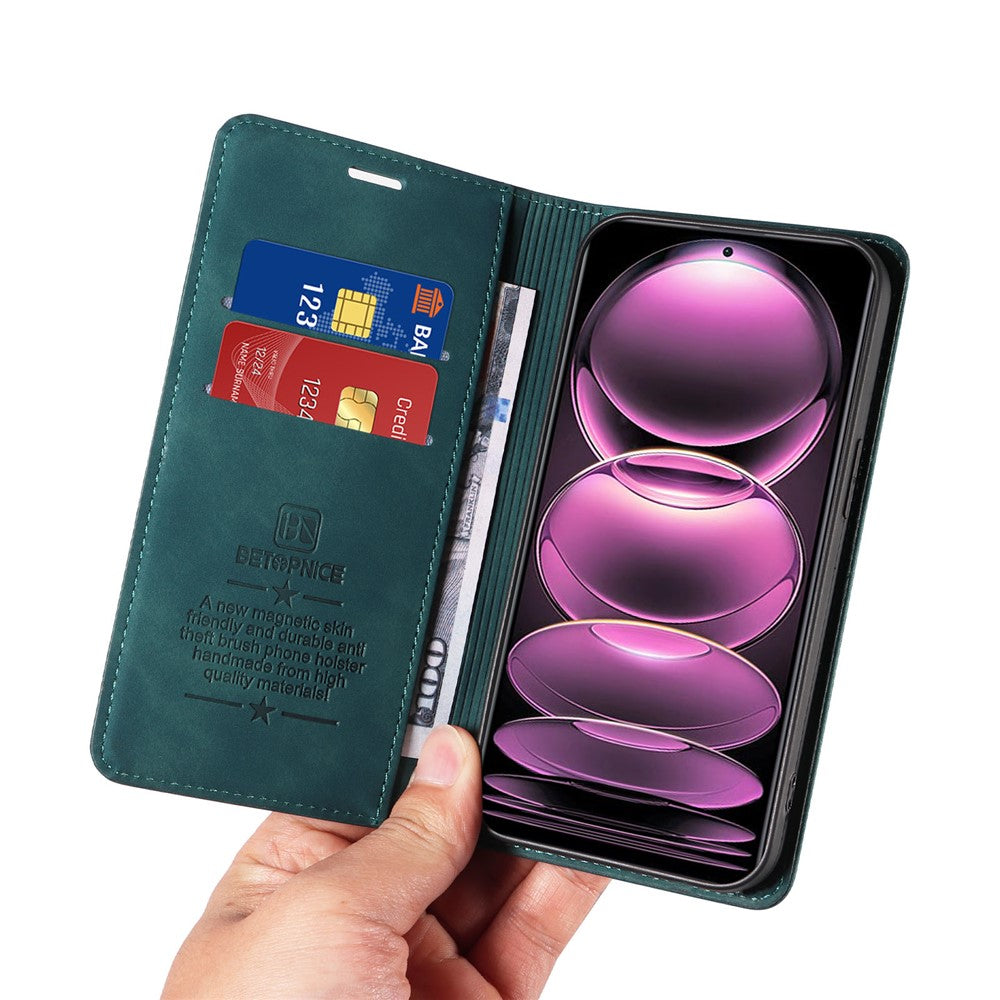 BETOPNICE 003 For Xiaomi Redmi Note 12 Pro+ 5G / Note 12 Explorer 5G Wallet Leather Case RFID Blocking Phone Cover