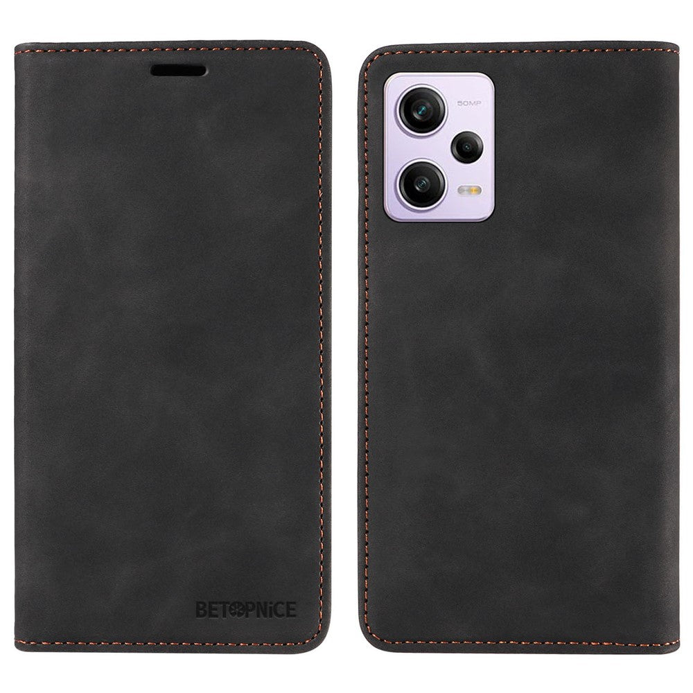 BETOPNICE 003 For Xiaomi Redmi Note 12 Pro+ 5G / Note 12 Explorer 5G Wallet Leather Case RFID Blocking Phone Cover