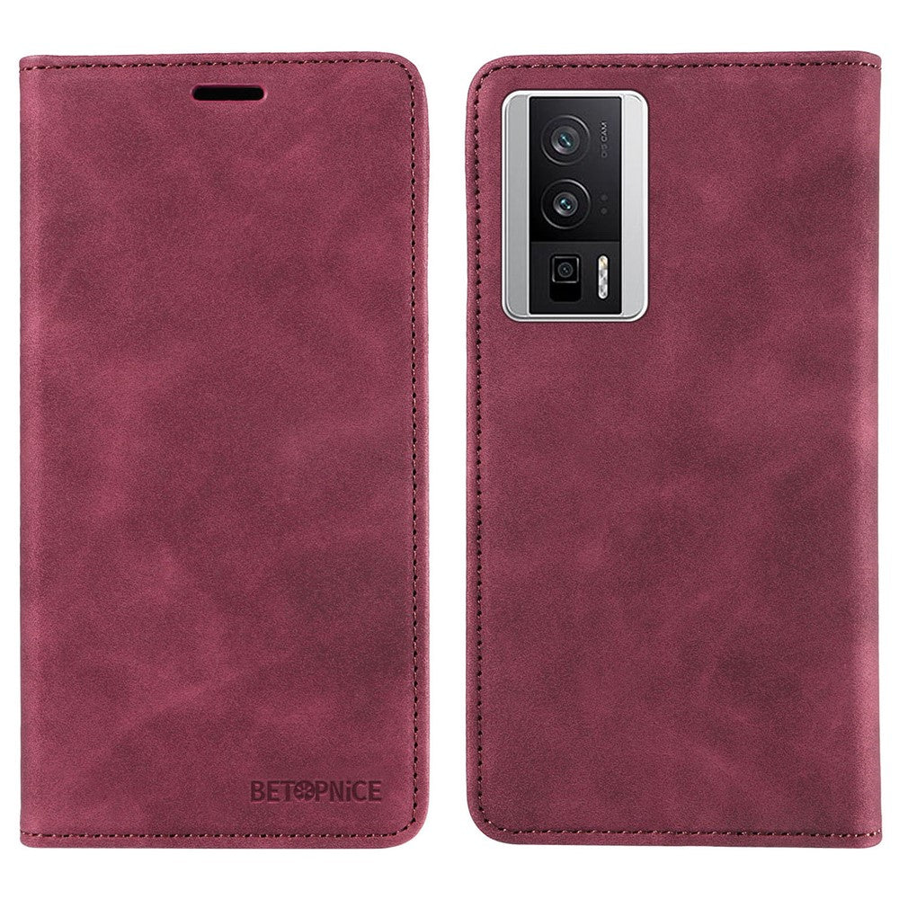 BETOPNICE 003 For Xiaomi Redmi K60 5G / K60 Pro 5G / Poco F5 Pro 5G Folio Flip PU Leather RFID Blocking Phone Case