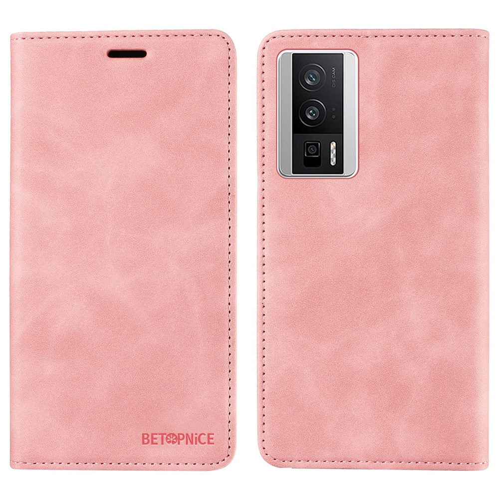BETOPNICE 003 For Xiaomi Redmi K60 5G / K60 Pro 5G / Poco F5 Pro 5G Folio Flip PU Leather RFID Blocking Phone Case