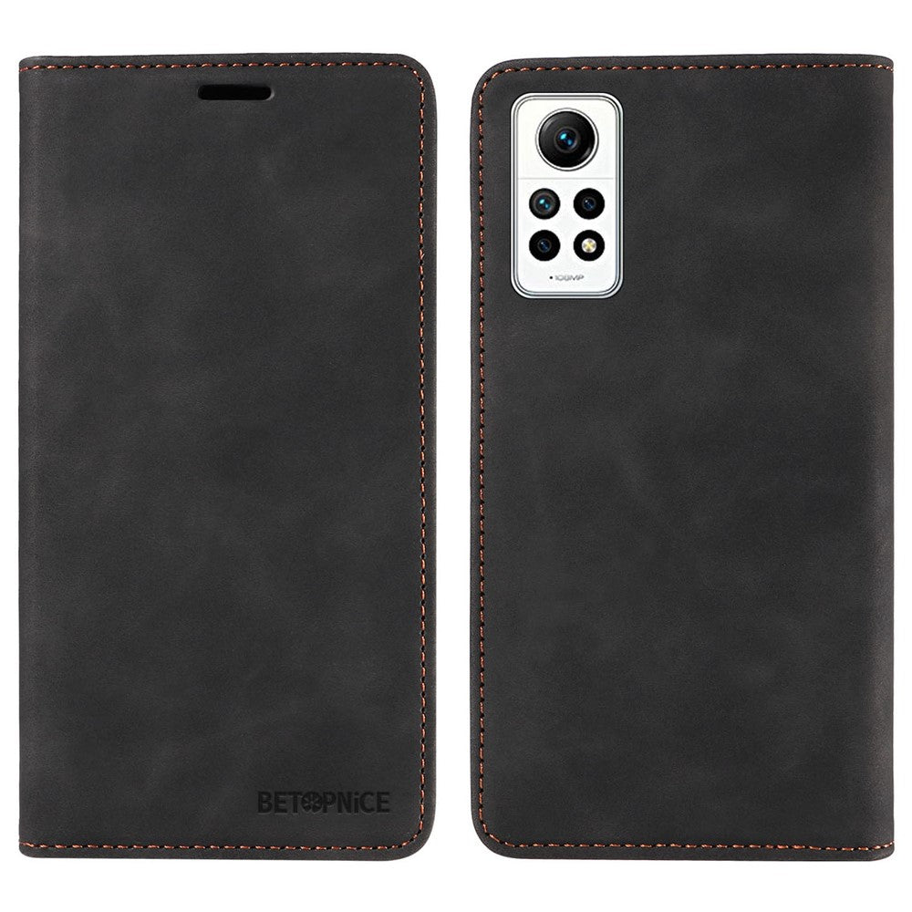 BETOPNICE 003 For Xiaomi Redmi Note 12 Pro 4G / Note 11 Pro 4G (MediaTek) / Note 11 Pro 5G (Qualcomm) / Note 11E Pro 5G RFID Blocking Leather Case