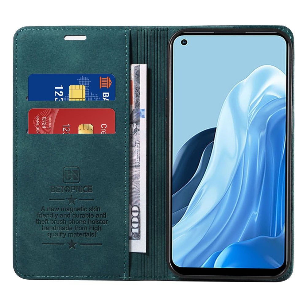 BETOPNICE 003 For Oppo Reno7 4G / F21 Pro 4G / Reno8 4G RFID Blocking Phone Case PU Leather Flip Cover