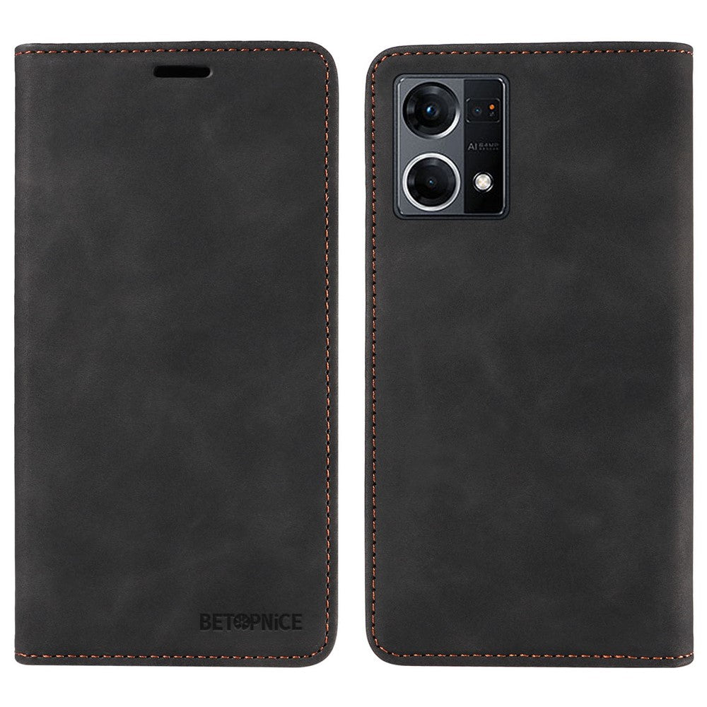 BETOPNICE 003 For Oppo Reno7 4G / F21 Pro 4G / Reno8 4G RFID Blocking Phone Case PU Leather Flip Cover
