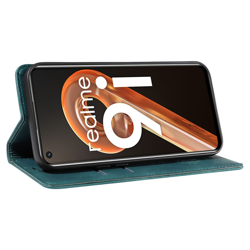 BETOPNICE 003 For Oppo A36 / A76 / A96 4G / K10 4G / Realme 9i 4G Leather Phone Case Wallet Shell RFID Blocking Stand Cover