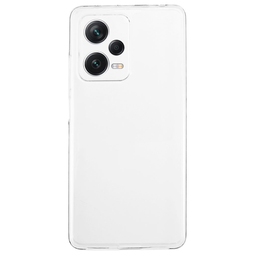 For Xiaomi Redmi Note 12 Pro+ 5G Phone Case TPU Frame+Acrylic Back+PET Screen Protector Transparent Cover