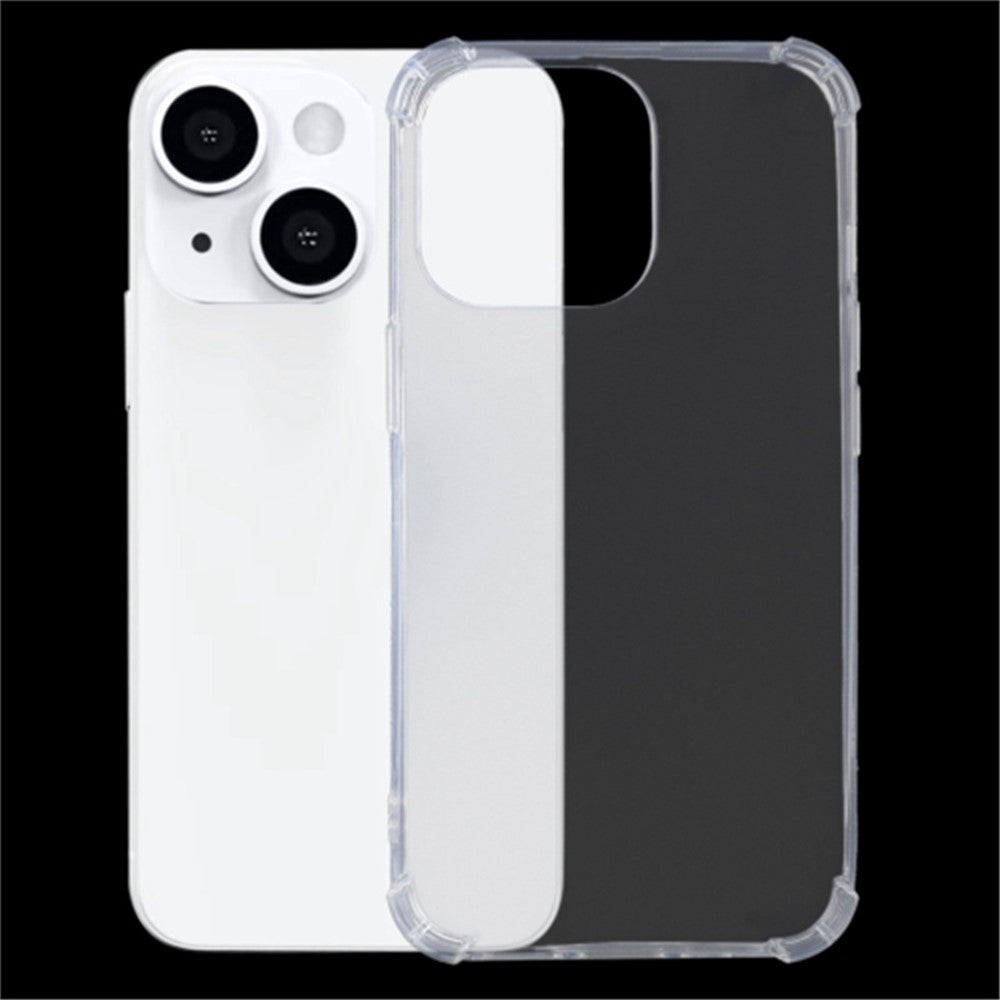TPU Protective Case for iPhone 15 Transparent Four Corners Drop Resistant Phone Cover
