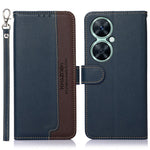 KHAZNEH RFID Blocking Leather Case for Huawei nova 11i , Litchi Texture Stand Wallet Phone Cover