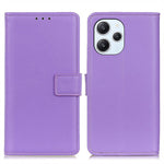 For Xiaomi Redmi 12 4G Textured Shockproof Phone Cover PU Leather Wallet Stand Smartphone Case