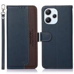 KHAZNEH For Xiaomi Redmi 12 4G Litchi Texture Stand Phone Case RFID Blocking Leather Shell Wallet Phone Cover