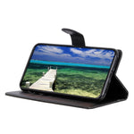 For Xiaomi Redmi 12 4G Wallet Stand Cover Classic Litchi Texture PU Leather Shockproof Phone Case