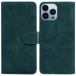 PU Leather + TPU Phone Cover for iPhone 15 Pro, Stand Phone Shell Wallet Solid Color Mobile Cover
