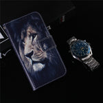For iPhone 15 Pattern Printing Flip Cover PU Leather Stand Wallet Phone Case