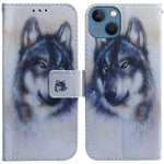 For iPhone 15 Pattern Printing Flip Cover PU Leather Stand Wallet Phone Case