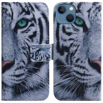 For iPhone 15 Pattern Printing Flip Cover PU Leather Stand Wallet Phone Case