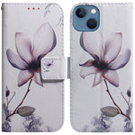 For iPhone 15 Pattern Printing Flip Cover PU Leather Stand Wallet Phone Case
