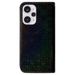Wallet Leather Case for Xiaomi Redmi Note 12 Turbo / Poco F5 5G Dazzling Flower Pattern Phone Stand Cover