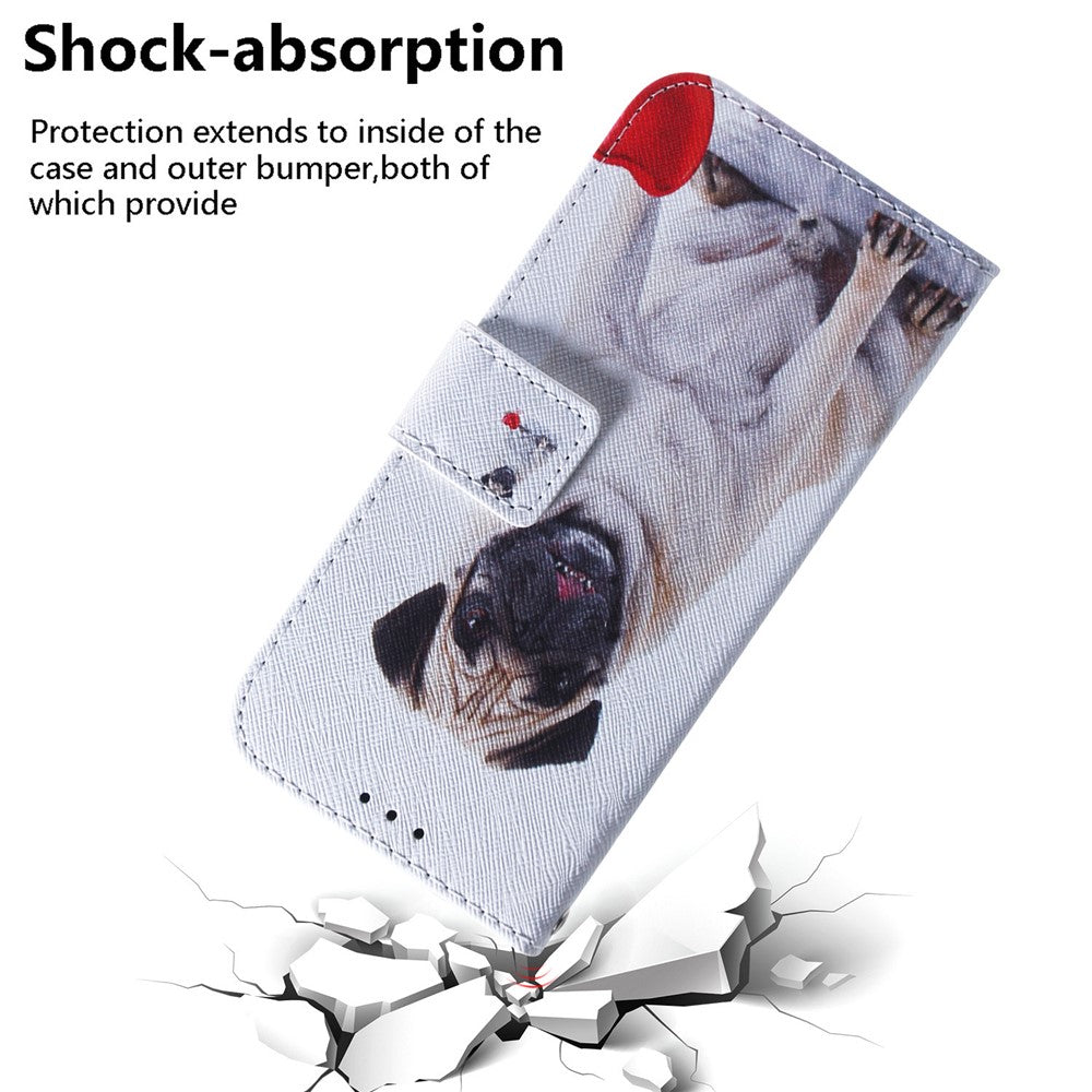 Wallet Phone Case for Xiaomi Redmi Note 12 Turbo / Poco F5 5G , PU Leather Pattern Printing Stand Cover