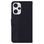 Leather Wallet for Xiaomi Redmi Note 12 Turbo / Poco F5 5G Geometry Imprinted Stand Phone Shell Mobile Case