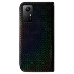 Leather Case for Xiaomi Redmi Note 12S 4G Dazzling Flower Pattern Phone Stand Wallet Anti-drop Cover