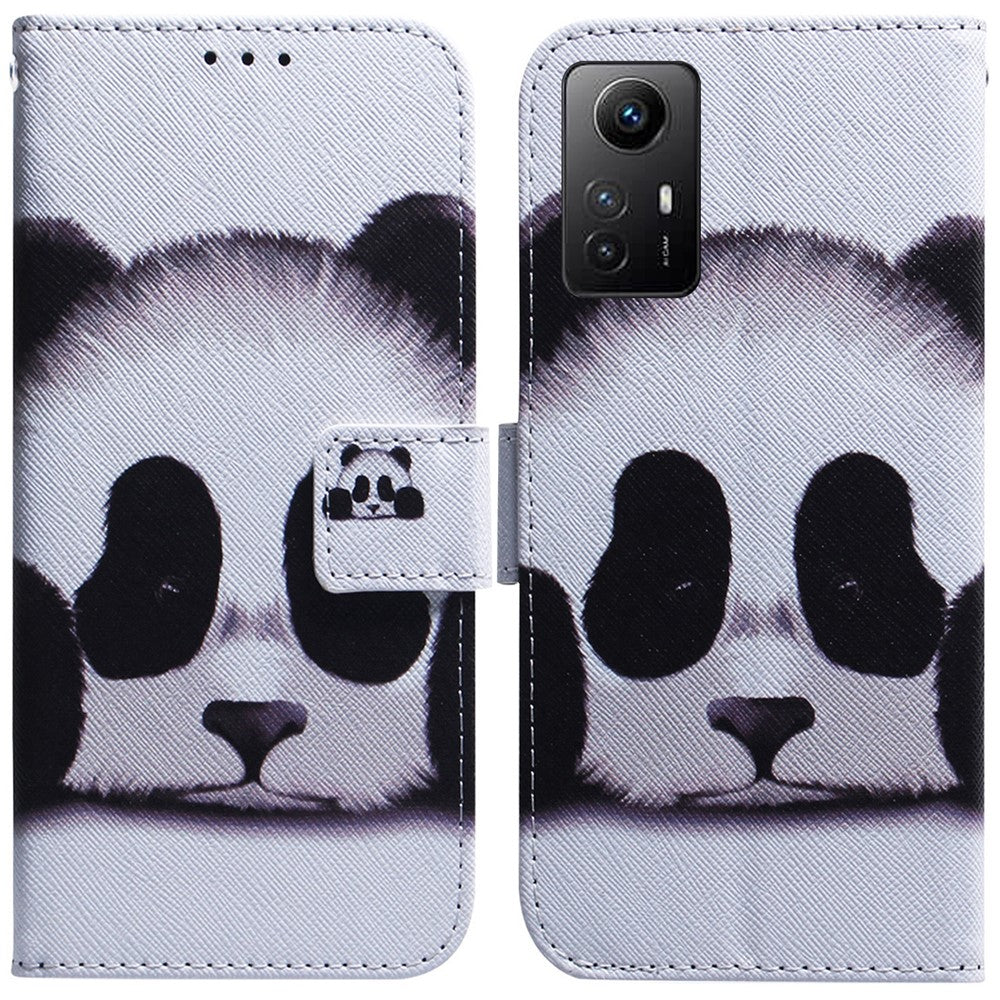 Flip PU Leather Case for Xiaomi Redmi Note 12S 4G Pattern Printing Stand Wallet Phone Cover