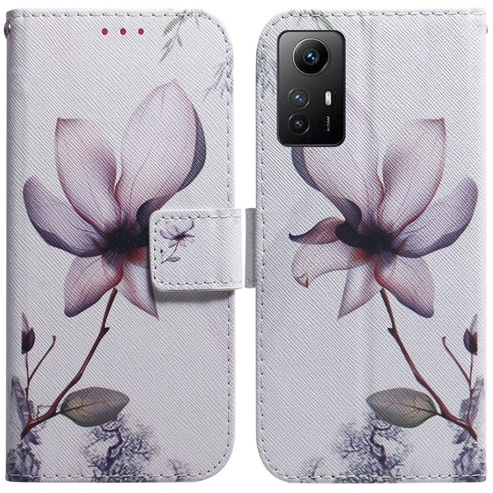Flip PU Leather Case for Xiaomi Redmi Note 12S 4G Pattern Printing Stand Wallet Phone Cover