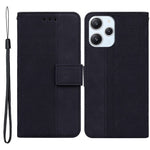 Xiaomi Redmi 12 4G Geometriskt Präglat mobilskal Flip Stand Plånbok PU Läder mobilskal