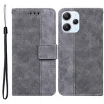 Xiaomi Redmi 12 4G Geometriskt Präglat mobilskal Flip Stand Plånbok PU Läder mobilskal
