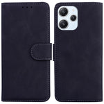 Solid Color Wallet Phone Cover for Xiaomi Redmi 12 4G , PU Leather Stand Phone Case