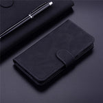 Solid Color Wallet Phone Cover for Xiaomi Redmi 12 4G , PU Leather Stand Phone Case