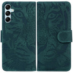 For Samsung Galaxy M54 5G / F54 5G Tiger Imprint Phone Case Leather Stand Wallet Anti-drop Cover
