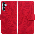 For Samsung Galaxy M54 5G / F54 5G Tiger Imprint Phone Case Leather Stand Wallet Anti-drop Cover