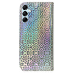 For Samsung Galaxy M54 5G / F54 5G Leather Wallet Case Dazzling Flower Pattern Phone Stand Cover